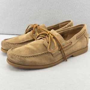 Fossil Men's Suede Leather Boat Shoes Loafers Tan Size 11